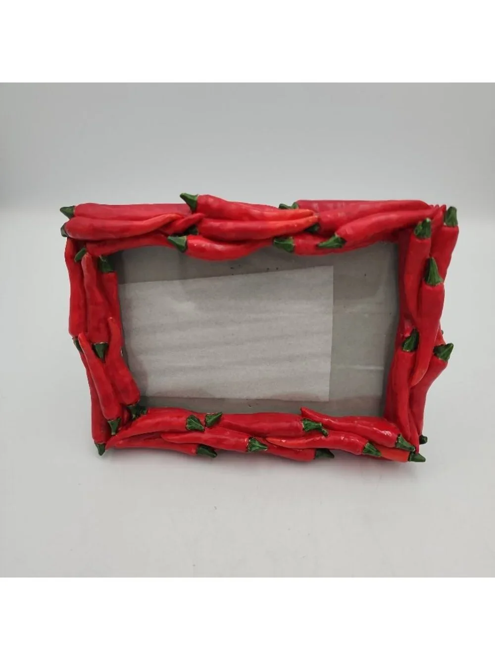 Chili Pepper Picture Frame 5x7 Red Hot 3D Free Standing